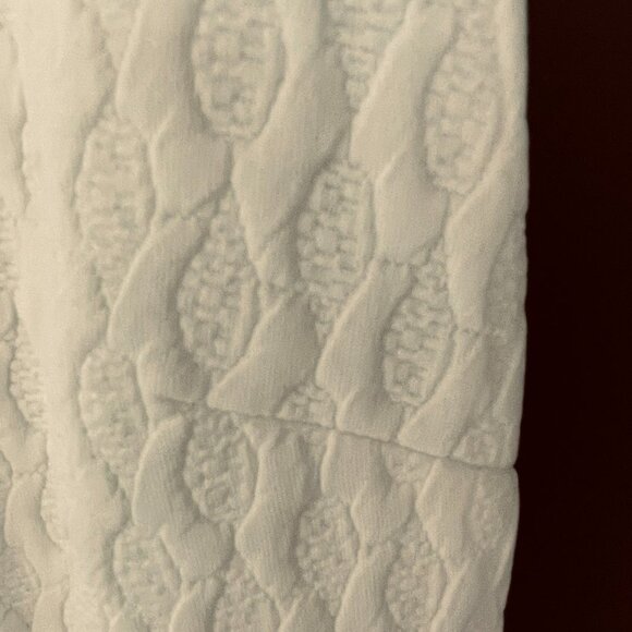 Dahlia NWT Flare Dress Scalloped Sleeveless Back Lace Insert Women's Sz 10 White - Picture 3 of 9